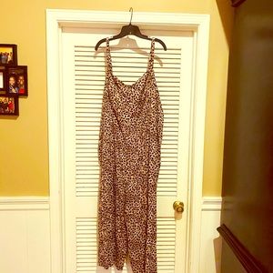 Animal print jumpsuit Torrid size 4